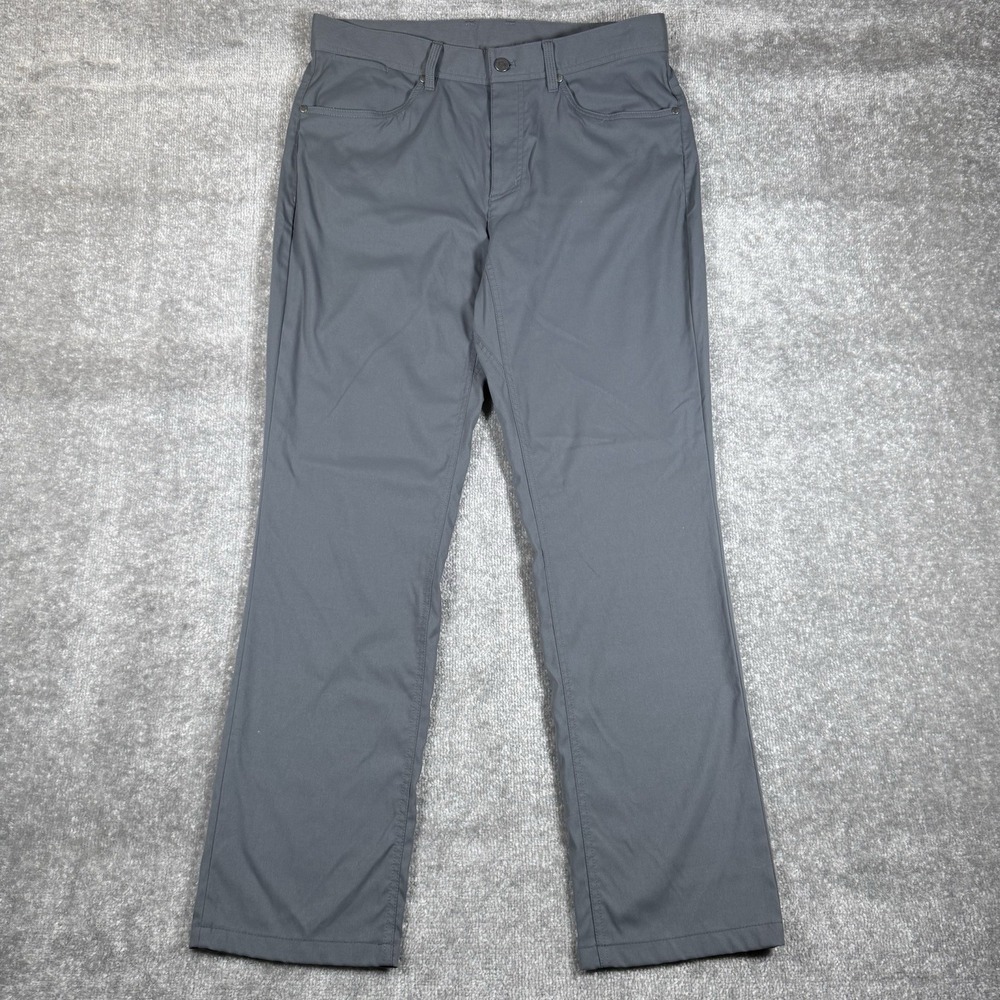 LL Bean‎ Pants Men's 34x34 Gray VentureStretch Five Pocket Standard Fit Straight